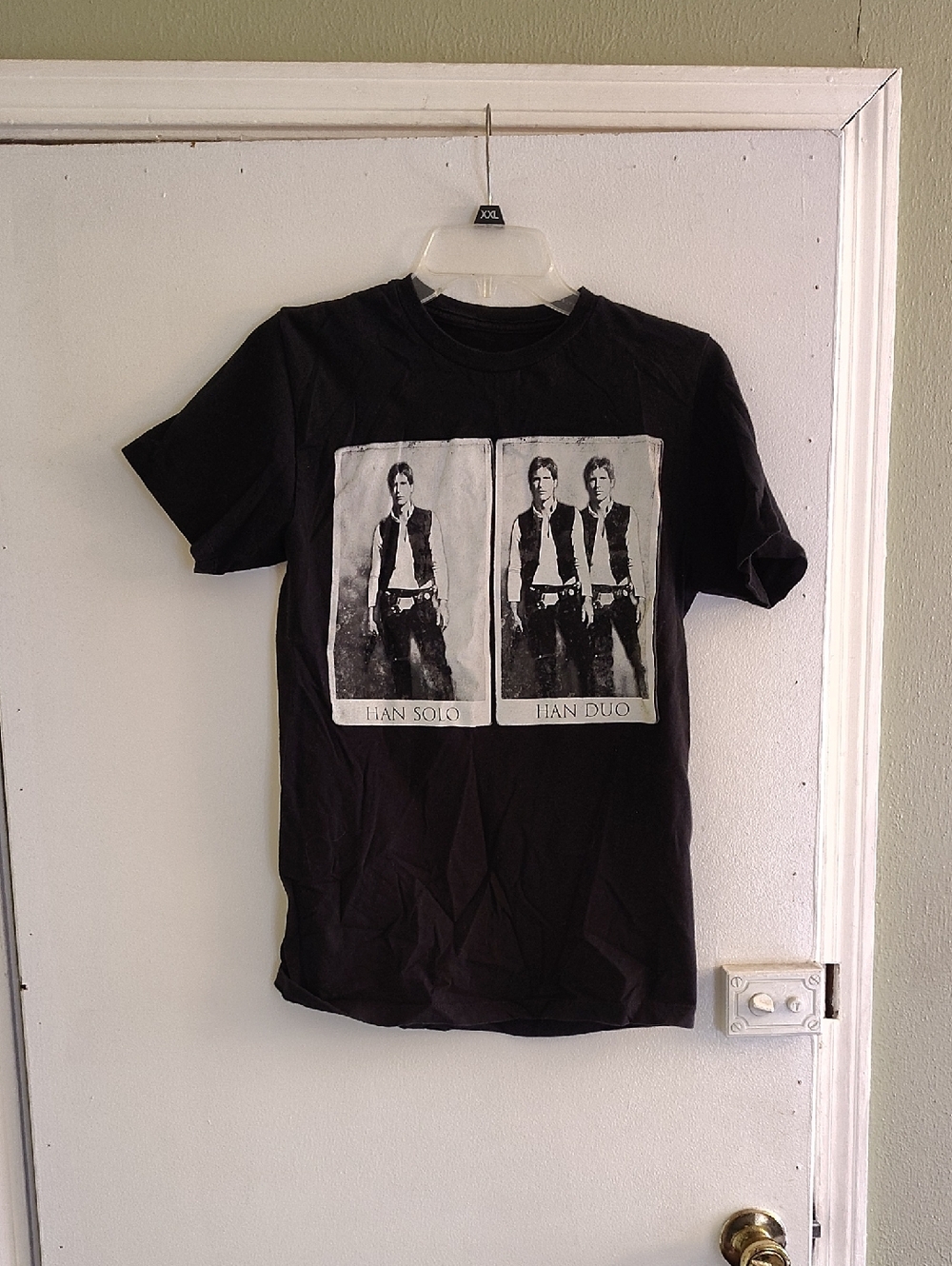 Black Graphic Crew Neck T‑Shirt - Han Solo Duo